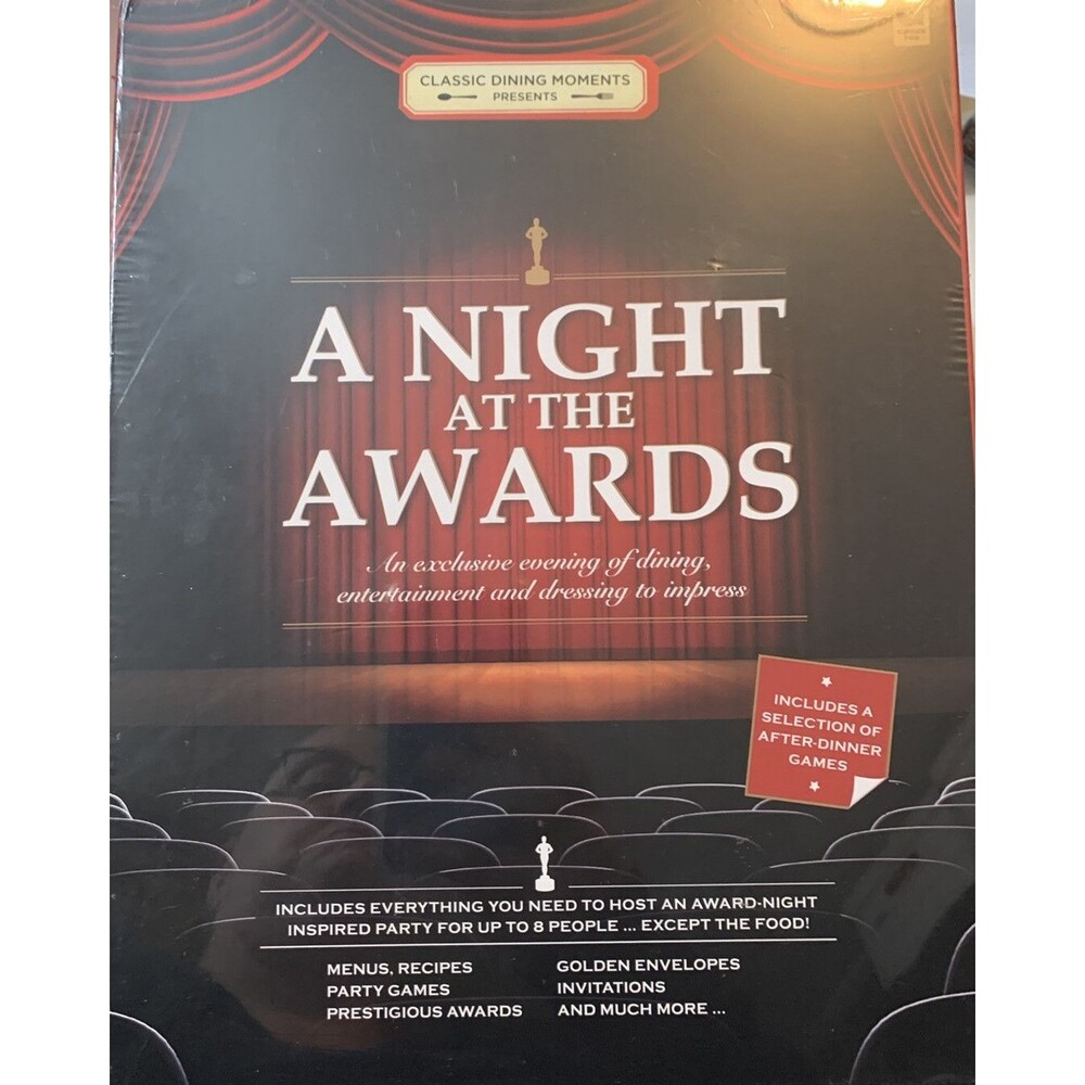 A Night At The Awards Dinner Party Hosting Game Dining Moments Brand NEW Sealed